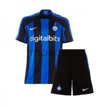 Billiga Fotbollströjor Inter Milan Barn Hemma tröja 2022/23 Kortärmad